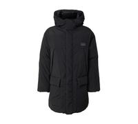 HUGO Abrigo acolchado con capucha repelente al agua con logotipo dividido - StyleMandev2541, 50549663 Negro XS