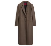 HUGO Abrigo formal relaxed fit con remache de monograma - StyleMojeni, 50569838 Marrón 36