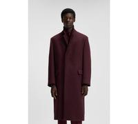 HUGO Abrigo largo regular fit de tweed - StyleMald2541, 50549279 Rojo oscuro M