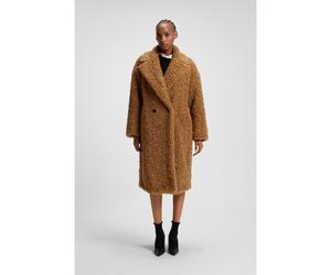 HUGO Abrigo oversize fit de imitación de piel - StyleMalite-1, 50547610 Marrón claro 38