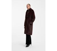 HUGO Abrigo oversize fit en pelo sintético con detalle de lentejuelas - StyleMinte-1, 50569011 Marrón oscuro 36