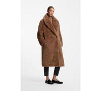HUGO Abrigo oversize fit en tejido de peluche con cierre cruzado - StyleMalite-1, 50570962 Marrón 42