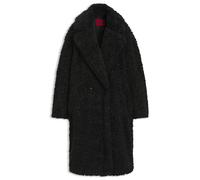 HUGO Abrigo oversize fit en tejido de peluche con cierre cruzado - StyleMalite-1, 50570962 Negro 38