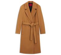 HUGO Abrigo regular fit con cinturón - StyleMelzy-1, 50547600 Marrón claro 44