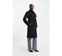 HUGO Abrigo regular fit con cremallera asimétrica - StyleMilanne-1, 50547197 Negro 40