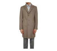 BOSS Abrigo slim fit de lana y cashmere - StyleH-Hyde-254, 50549187 Marrón claro 50