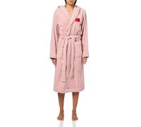 HUGO Albornoz largo de rizo con capucha para mujer, albornoz largo de rizo con capucha, Malva, S