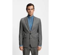 HUGO Americana extra slim fit en tejido dobby de lana virgen - StyleArti261X, 50555240 Gris 54