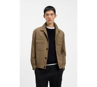 HUGO Americana slim fit de sarga resistente a las arrugas - StyleJuliano243F1, 50555258 Beige 52