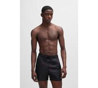 HUGO Bañador tipo shorts con forro integral y cinta con logo - StyleFAB, 50500973 Negro L