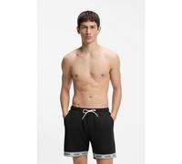 HUGO Bañador tipo shorts de malla con cinta de logo en jacquard - StyleLITE_SWIM_SHORTS, 50561151 Negro L