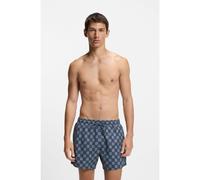 HUGO Bañador tipo shorts de secado rápido con estampado de cuadros con logo apilado - StyleAARON_SWIM, 50556792 Azul oscuro XXL