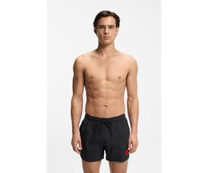 HUGO Bañador tipo shorts de secado rápido con etiqueta con logo - StyleDOMINICA, 50493450 Negro S