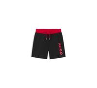 HUGO Bañador tipo shorts para niños con logo estampado en contraste - StyleG01185/09B04A, G01185 Negro 162