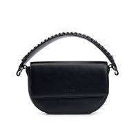 Hugo Madyson Bolso de hombro negro, imitación de cuero, mujer