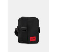 Hugo Bandolera pequeña de poliéster reciclado en negro. Negro