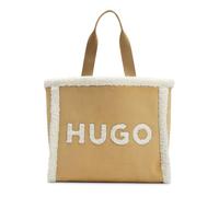 HUGO Becky Tote-SFFUR, Bolso de Mano para Mujer, Open Beige292