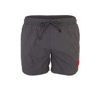 HUGO Bañador tipo shorts de secado rápido con etiqueta con logo roja - StyleDOMINICA, 50493450 Gris oscuro M