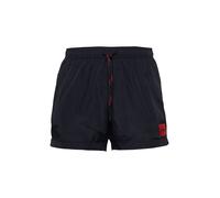 HUGO Shorts de baño DOMINICA secado rápido etiqueta con logo rojo Negro XL
