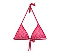 HUGO Top de bikini triangular con logos apilados - StyleMONOGRAM TRIANGLE, 50555664 Pink XS