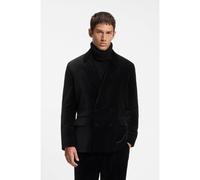 HUGO Blazer cruzado modern fit de terciopelo - StyleKarlo253F1X, 50570196 Negro 50