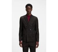 HUGO Blazer extra slim fit de lana virgen a cuadros - StyleArti264F1, 50570184 Marrón estampado 52