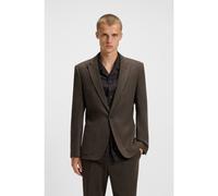 HUGO Blazer extra slim fit de paño de espiga - StyleArti253F1X, 50544694 Marrón 54