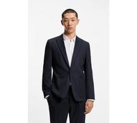 HUGO Blazer extra slim fit en franela jaspeada con elástico técnico - StyleArti253F1X, 50547500 Azul oscuro 50