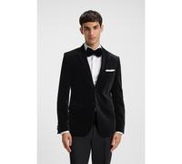HUGO Blazer extra slim fit en terciopelo de algodón - StyleArti253X, 50549432 Negro 54