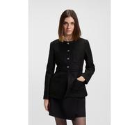 HUGO Blazer regular fit en bouclé brillante con botones de nudo - StyleAfranzi, 50555880 Negro 36