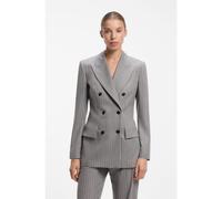 HUGO Blazer regular fit en tejido con raya diplomática y silueta de reloj de arena - StyleAnkati, 50568955 Gris estampado 36