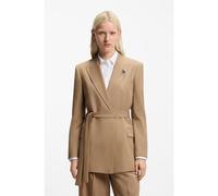 HUGO Blazer regular fit en tejido elástico jaspeado - StyleAbivale, 50554029 Beige 40