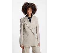 HUGO Blazer relaxed fit con cierre cruzado - StyleAnelina, 50564129 Gris claro 40