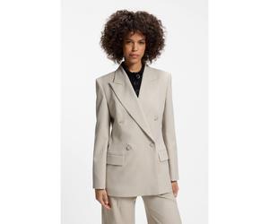 HUGO Blazer relaxed fit con cierre cruzado - StyleAnelina, 50564129 Gris claro 44