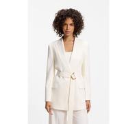 HUGO Blazer relaxed fit con cinturón de anilla semicircular - StyleAbivanna, 50559274 Blanco 42