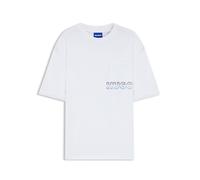 Hugo Blue Camiseta confeccionada en algodón 50549120-100 S