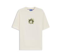 Hugo Blue Camiseta de algodón blanca 50543496-121 XXL