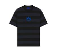 Hugo Blue Camiseta de algodón con rayas 50543929-001 XL
