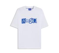 Hugo Blue Camiseta de punto de algodón 50543485-100 L