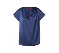 HUGO Top de satén con escote drapeado - StyleCimya-1, 50542328 Azul oscuro 34