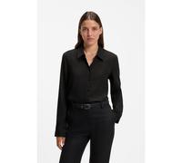 HUGO Blusa de sastrería con raya diplomática y hilos metálicos - StyleElka, 50569249 Negro estampado 42