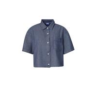 HUGO Blusa acortada relaxed fit en tejido vaquero ligero - StyleErynn_B, 50559135 Azul oscuro 32
