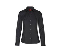 HUGO Blusa slim fit de sarga de algodón de planchado fácil - StyleThe Fitted Shirt, 50554568 Negro 36