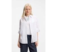 HUGO Blusa oversize fit con corazones en devoré y logos estampados - StyleElisana_B, 50559860 Blanco estampado 38