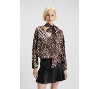 HUGO Blusa oversize fit con estampado de leopardo y cuello con lazo - StyleCunea-1, 50546781 Fantasía 38