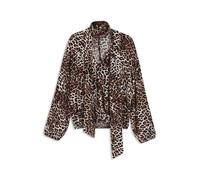 HUGO Blusa oversize fit con estampado de leopardo y cuello con lazo - StyleCunea-1, 50546781 Fantasía 44