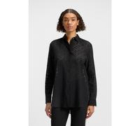 HUGO Blusa oversize fit con estampado desgastado - StyleThe Oversize Shirt, 50543366 Negro 44