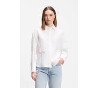 HUGO Blusa oversize fit con logo estampado desgastado - StyleEchinacea, 50562585 Blanco estampado 42