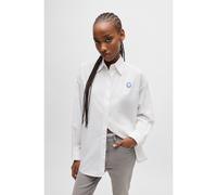 HUGO Blusa oversize fit con logos de estilo grafiti - StyleElisana_B, 50525193 Blanco 40