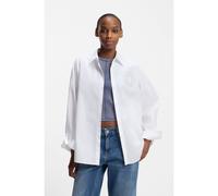 HUGO Blusa oversize fit de algodón con logo Happy HUGO de estrás - StyleEdafne_B, 50555625 Fantasía 40